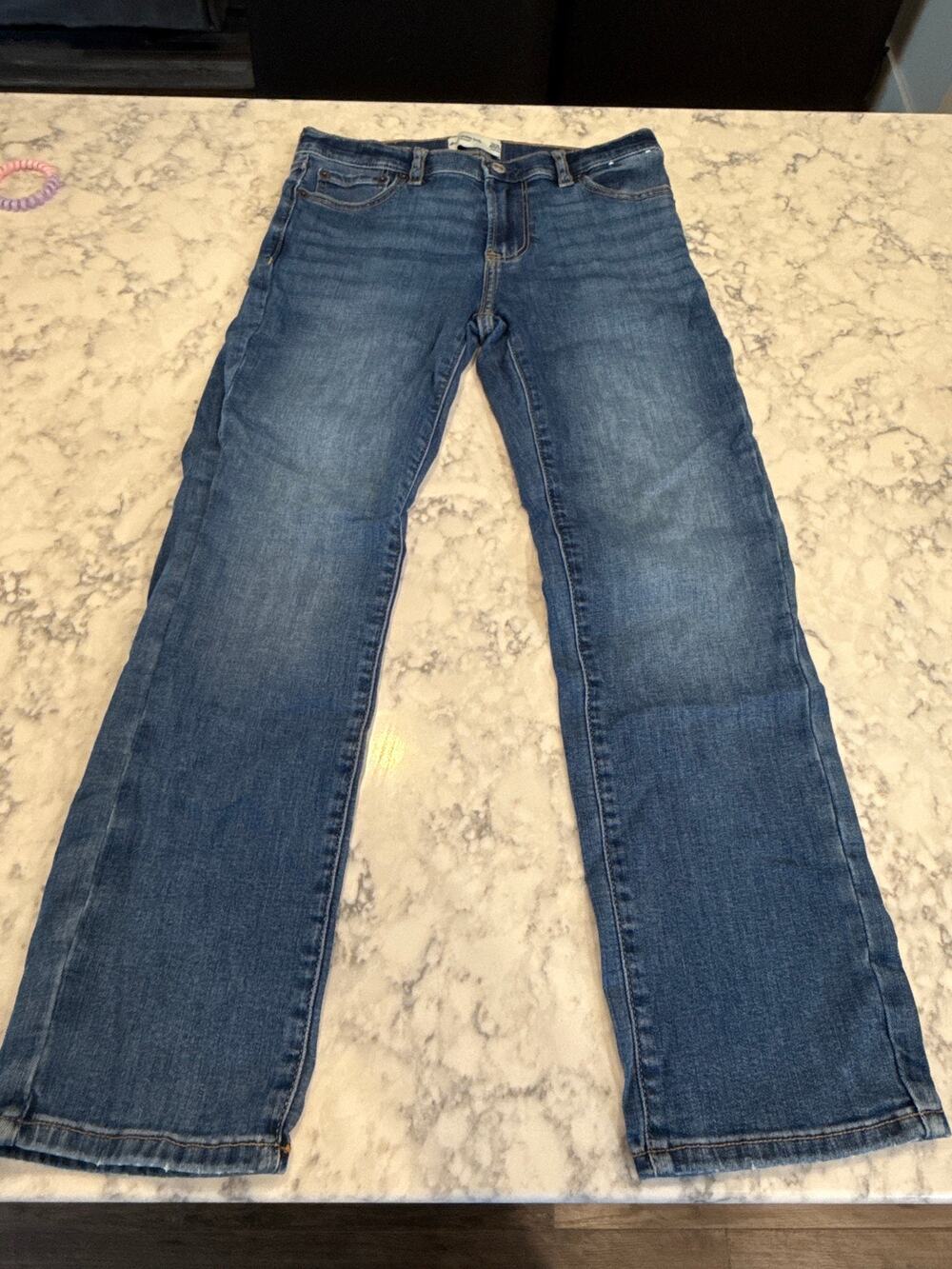 Abercrombie Kids Boys Straight Leg Jeans Blue Denim Size 11/12 Regular